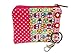 Produktbild Schlüsseletui Tasche Mäppchen "Kleine Eulen Rosa mit Punkten" Pink Dots Punkt Schlüsseltasche Schlüsselmäppchen Etui Damen Geschenk Rosa