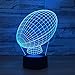 Produktbild WJPDELP-YEDE 7 Bunte 3D Visuelle LED Rugby Nachtlicht Für Kinder Touch USB American Football Modellierung Schreibtischlampe Baby Schlaf Leuchte Decor
