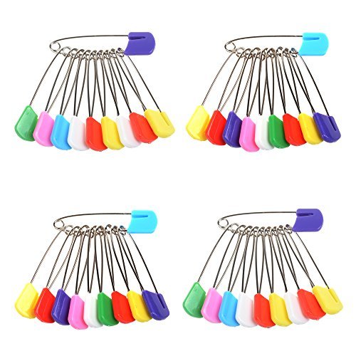 KLOUD CityÂ® 40 pcs Assorted Colors Baby/Kids Cloth Diaper Nappy Pins /Safety pins