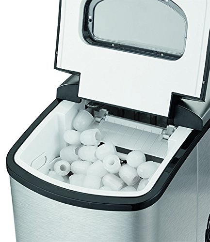 Edelstahl Eiswürfelmaschine Eiswürfelbereiter Icemaker Eiswürfel 150 Watt - 2