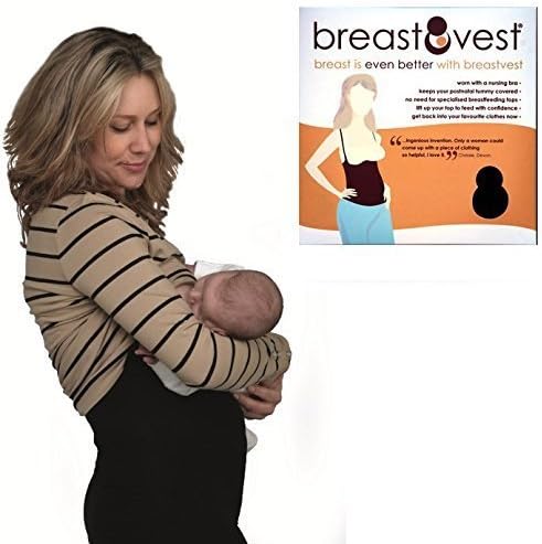 Breastvest Breast Vest Top Extra Small, Black (UK 8-10, EUR 36, US 4)