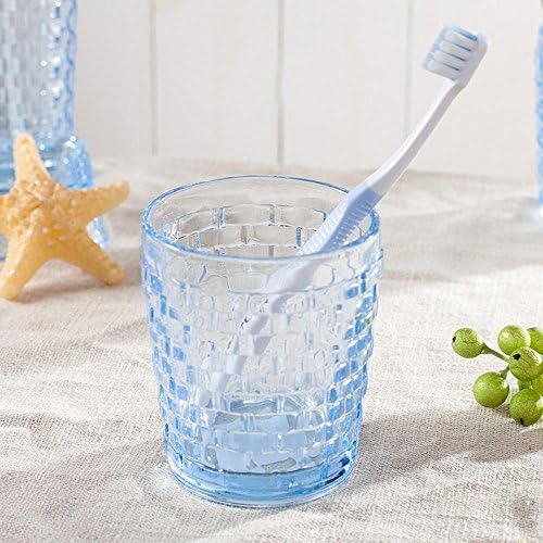 QASI® ceramics Bathroom Accessories Sets Transparent European style simple Emulsion Bottle Toothbrush Holder Mouthwash Cup Soap Dish Squeeze the Bottle mouthwash cup