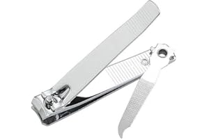 5RIDGE Coupe-ongles, fabriqué en acier inoxydable très résistant, convient pour les ongles épais des doigts et des orteils pour homme et femme.