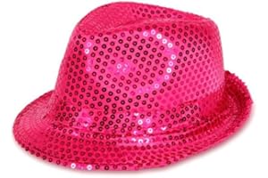PartyMagix Pailletten Glitzer Hut – Funkelnder Faschingshut für Karneval & Party – Kostüm-Accessoire für Erwachsene – Unisex – Einheitsgröße – Glänzender Hut für Mottoparty & Bühne