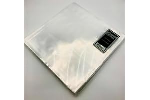 GREENBOX 12" inch Vinyl Record 450 Gauge Polythene Sleeves Premium Quality Pack of 50