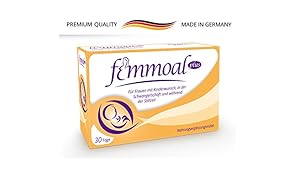 FEMMOAL PLUS Folsäure Schwangerschaft - Vitamine von Kinderwunsch bis Stillzeit - Hergestellt in Deutschland - DHA, Omega-3, Jod, Vitamin b12 & d - 60 Kapseln