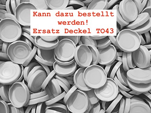 15 oder 24 x 250 ml leere Glasflaschen MIL Milchflaschen kleine Saftflasche mit Schraubverschluss 0,25 liter l von slkfactory (24 Stück) - 3