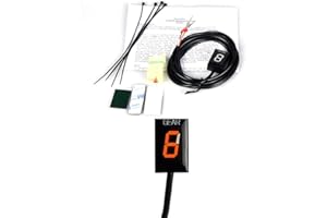 MOQIAOSEIKO Motorrad Ganganzeige Speed Gear Digitalanzeige Kompatibel mit Honda NC700 XL CTX700 CB1100 VT400 CB400SF CBR650F CB650F Motorrad 1-6 Ebene Ecu Plug montieren Geschwindigkeit