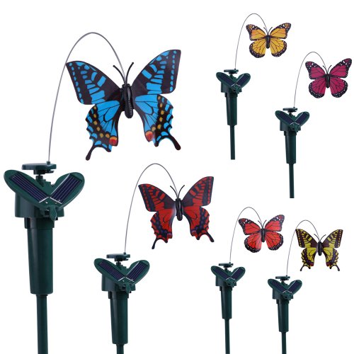 Vktech Garten Solar-Strom Künstliche Flatternde Schmetterling