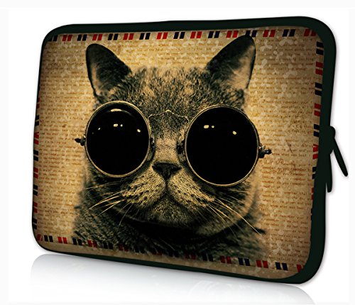 DCCN Laptophülle Neopren Notebook Sleeve mit Griff für 15 Zoll / 15,6 Zoll Laptop / Notebook / Netbook / MacBook / Ultrabook