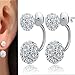 Produktbild DAY.LIN Damen Ohrringe Schmuck Ohrstecker stecker Frauen Schmuck Strass Österreich Kristall Anhänger Hoop Earrin