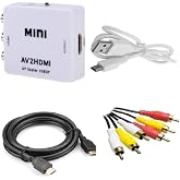 Rca Av To Hdmi &Ccedil;evirici + Hdmi Kablo + Rca Kablo