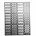 Goldenssy 1x Template Model Sticker Decal Pierced for Nail Art Stamping Prints Pattern Spots