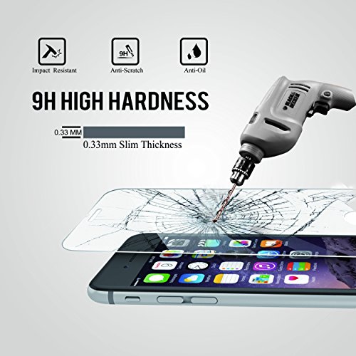 iPhone 8 7 6s 6 Screen Protector,[4.7]by Ailun,Tempered Glass,3D Touch Compatible,2.5D Edge,Anti-Scratch,Case Friendly-Siania Retail Package