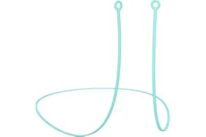 Qianyu 2 sztuki kabel połączeniowy zatyczek do uszu, silikonowy pałąk przeciw zgubieniu, silikonowa taśma sportowe zatyczki do uszu, sznurek bezpieczeństwa smycz do zdejmowanych końcówek - bez