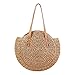 Produktbild WDOIT Strohtaschen Damen Handtaschen Sommer Strohsack Crossbody Tasche Retro Schulterbeutel Freizeit Geflochten Strandtasche