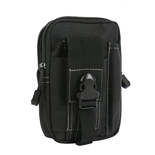 K-S-Trade Bolsa del cintur  n Funda para Doogee T5  Negro   compartimientos adicionales con el Espacio para el Banco de la energ  a  Disco Duro  etc