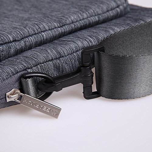 Simtyso ShockProof Neoprene Sleeve Case(11,6, 13.3, 15.4Zoll) Ultrabook /Netbook Business Laptop Netebook Laptophülle Notebooktasche Schultertaschen Schutzhülle Hülle Sleeve Tasche für Apple Macbook Air, Macbook Pro Retina,Surface Pro, iPad Protective Carrying Hüllen Bag(15.4zoll,grau) - 6