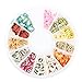 SODIAL(R) 144pcs Fimo Slice Lovely Animal Nail Art Decoration