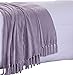 Charlotte Thomas CP50427 150 x 200 cm 1-Piece Chenille Bed and Sofa Throw, Lilac