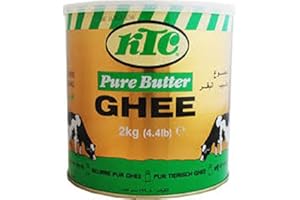 THE WORLDWIDE MINT Ghee au beurre 100% pur KTC 2 kg comestible et aide à la cuisson