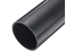 QUARKZMAN Tubo Rigido Rotondo Pvc da 3 Pollici per Tubi Ferramenta 81,2mm Id 89mm Od Lunghezza 9" Grigio Scuro Alta Resistenza per Tubi Acqua, Artigianato, Guaina per Cavi