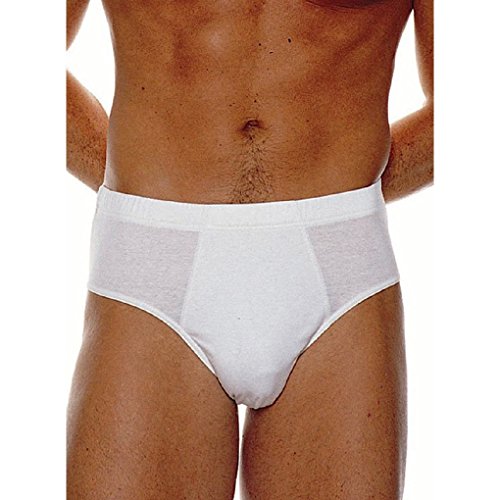 6 SLIP UOMO GARDA FILO DI SCOZIA ART. 0954 BIANCO 100% COTONE (7/XXL, BIANCO)
