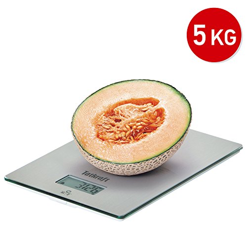 Tatkraft Hi-tech Digitale Küchewaage 5Kg Wand Montage Edelstahl - 3