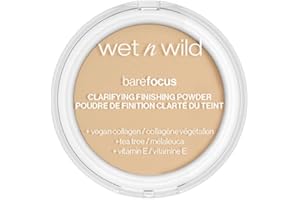 Wet n Wild, Bare Focus, Makeup Clarifying and Finishing Powder, Translucent and Matte for a Flawless Makeup Base, Long-Lasting, with Hyaluronic Acid and Vitamin E, for Light/Medium Skin Tones