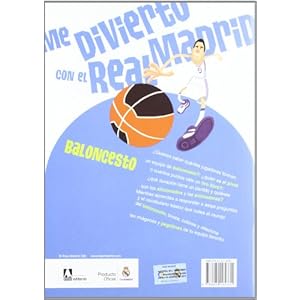 Me divierto con el Real Madrid: Baloncesto. Libro de actividades con pegatinas (Real Madrid / Libros de actividades con pegatinas)