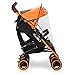Twins Stroller Pushchair DUO - foldable and multifunctional highclass baby pram, Colour Electric Orange