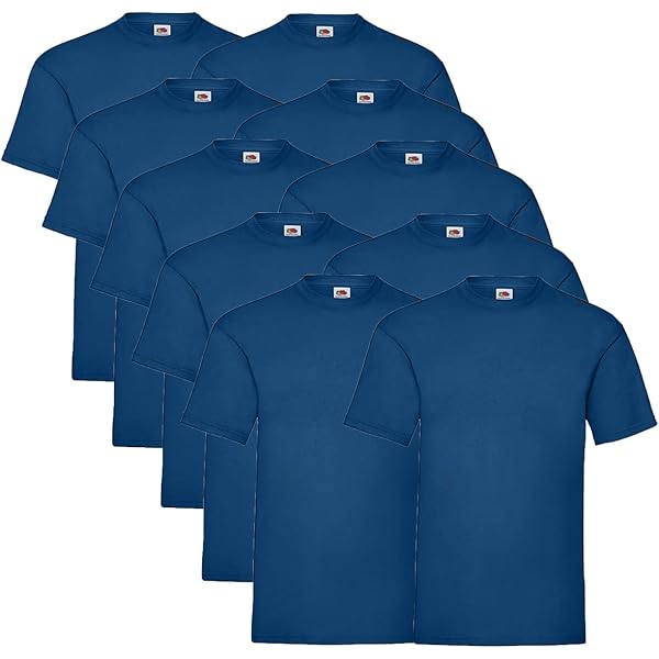 Fruit Of The Loom Herren T-Shirt 5er Pack | Grau & Olive | Größen Von M Bis 5XL | Inkl. Gratis Notizblock | Ideal Für Freizeit & Beruf