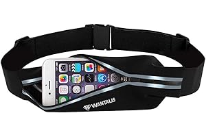 WANTALIS Xtens Ceinture de Running Sac Banane -Poche Extensible et Etanche - Anti-transpiration pour smartphone (même de grande taille), clés, etc…