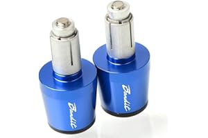 HJZS Embouts de Guidon 22mm 7/8" Poignée Moto Barre Poids Fin Guidon Poignées Cap pour Suzuki Bandit S 600S 1200S GSF 250 600 600S 650S 1250 Bandit (Couleur : Bleu)