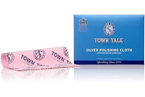 2 X Town Talk Anti Tarnish Silver Polishing Cloth 13 x 18cm