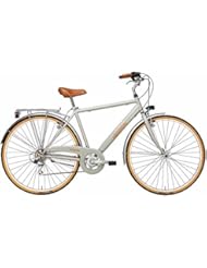 'Bicicleta Cicli Adriatica Golf de Hombre, estructura de acero, rueda de 28, cambio Shimano de 6 velocidades, talla 50, 2 colores disponibles, gris