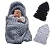 Produktbild Omeny Newborn Toddler Baby Girl Knit Blanket Sleeping Bag Wrap Sack Pram (Grey)