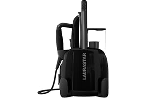 Laurastar Lift Plus Ultimate Black, Centrale Vapeur Nomade 3en1, Repasse, Défroisse et Purifie Vos Textiles, Vapeur Hygiénique, Réservoir Amovible, Repassage Vertical, Enrouleur Automatique, Noir