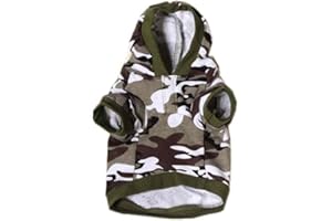 SAMGU Camouflage Toutous Hoodie Pull Sweat Pull à Capuche pour Chien Chiot