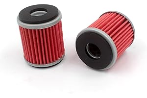 HURI 2 Pack Oil Filter for YZF-R125 5D7 2008-2014 Rep Hiflofiltro HF141, K&N KN-141