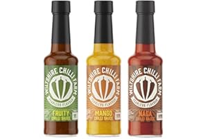 Wiltshire Chilli Farm Fruity, Mango and Naga Hot Chilli Sauce Set(Pack Of 1)
