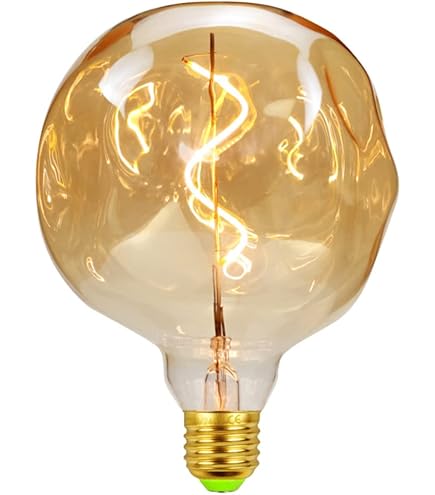 ALL OUT! LOVE Ampoule Message à LED Décorative Style Vintage E27 G125 2W 2000K 330°, Ambre, Aucun Scintillement, Non-dimmable