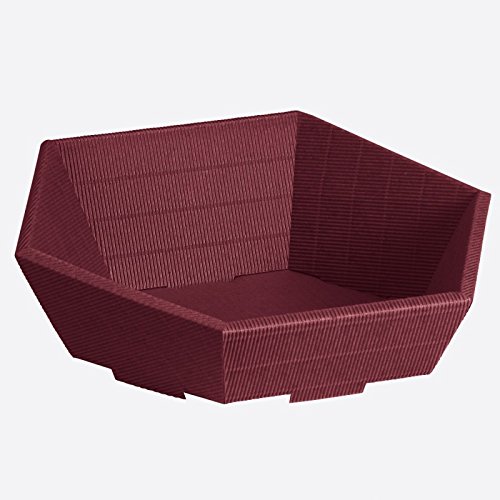 Preisvergleich Produktbild Präsentkorb 6-eckig groß aubergine