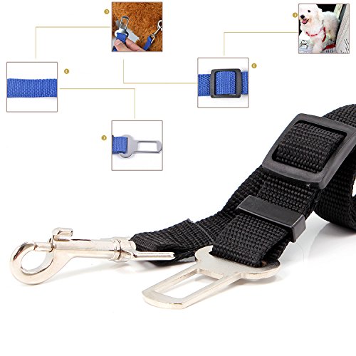 Neuftech-Adjustable-seat-Vehicle-Seat-Belt-for-Dogs-and-Cats-adjustable-safety-seat-belt-restraint-for-travel-with-your-dog-pet-Black