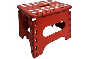 GENERICO Sgabello Pieghevole Portatile Ultra Resistente Portata 150KG per Cucina Bagno Giardino per Adulti Bambini Sgabello Salvaspazio Sedia in Plastica Pieghevole Trasportabile Scala Multiuso (PICCOLO)