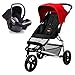 Mountain Buggy Mini Chilli including Seat Base with Protect car seat and Seat adaptors with Car seat covers and Storm cover