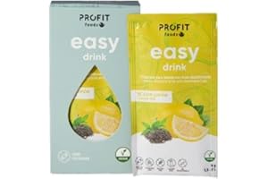 PR PROFIT PROFIT - Easy Drink Té Limón - Bebida instantánea sin azúcares sabor Té Limón - Ideal para hidratarte y disfrutar de un refresco bajo en calorías - 15 sobres de 9 gramos