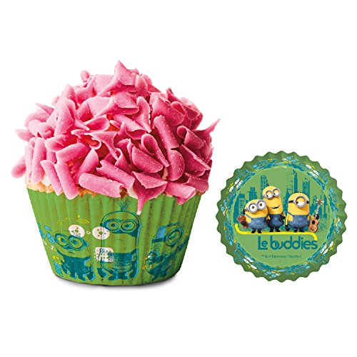 Minions 339239 Pack 50 Muffinförmchen Cupcakes Papier grün 5 x 5 x 3 cm - 2