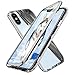 Produktbild Dyluck iPhone XS Max Hülle, iPhone XS Max Magnetische Hülle, Magnetic Metallrahmen Ultra Dünn Handyhülle Transparent Tempered Glass Vor + Backcover Rückseite 360 °Ganzer Körperschutz Bumper, Silber