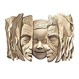 wandskulptur metall fische Handgegossen mit echtem Steinsplitt, der mit qualitativ hochwertigem Designerharz gebunden ist